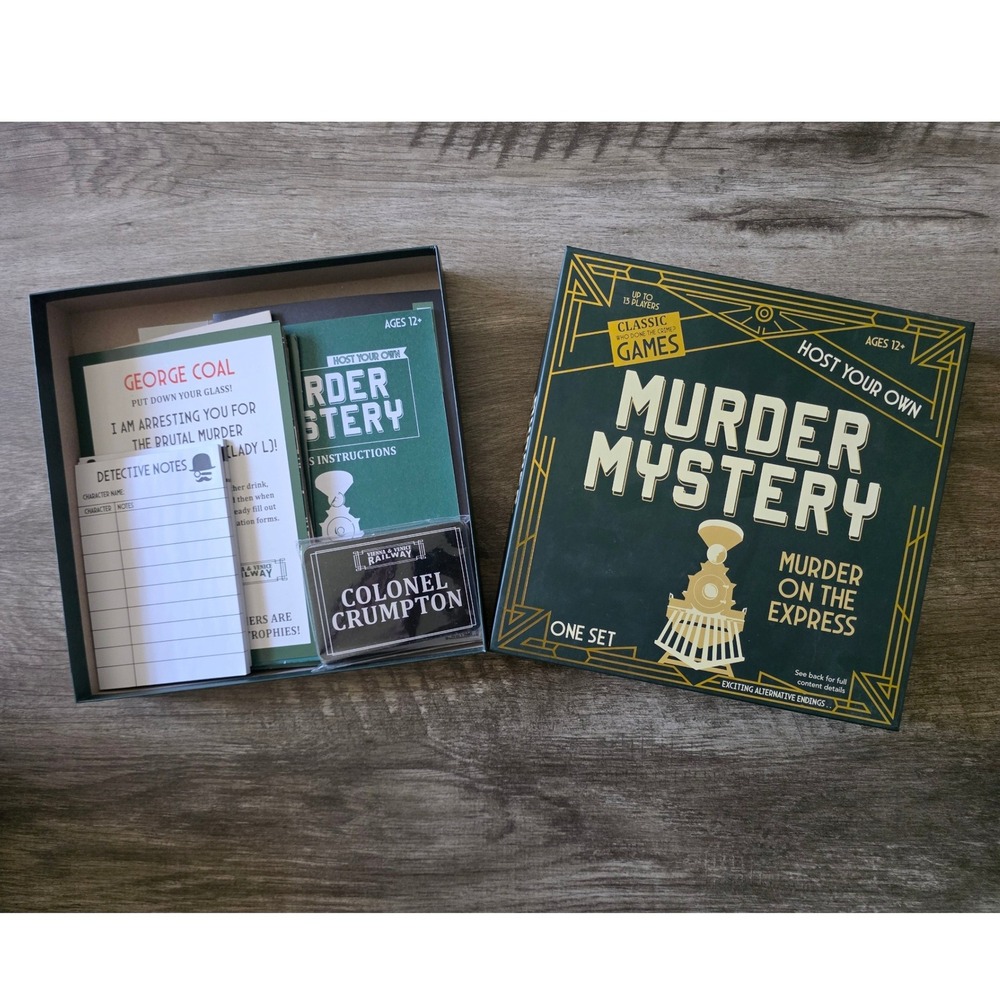 RMS Murder Mystery Game Set Dance Hall & Express 1920s 1940s Party Games 2pk - Picture 2 of 6